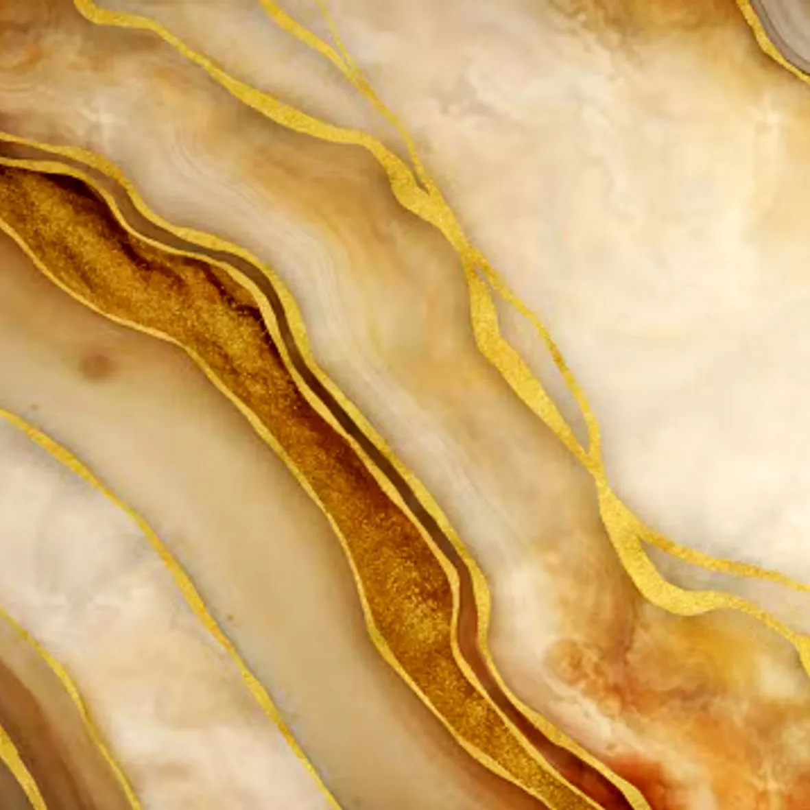 Epoxy panel with a marble look
